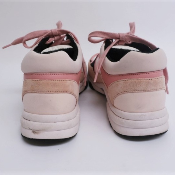 Chanel 19C CC Trainers Pink Leather & Suede - Picture 4 of 8